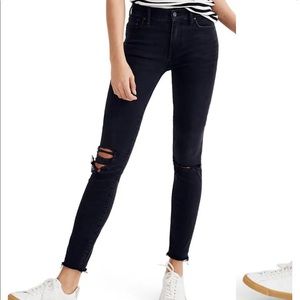 Madewell black jeans curvy high riser